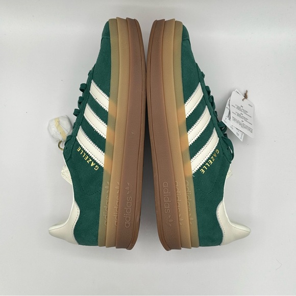 Adidas Women's Sz 10.5= Men 9.5 Gazelle Bold Shoes - Collegiate Green (IF7160) - Picture 8 of 10